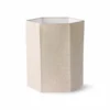 HKliving Hexagonal Linen Lamp Shade | Large | Natural