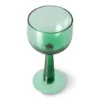 HKliving The Emeralds: Tall Wine Glass Fern Green (Set of 4)