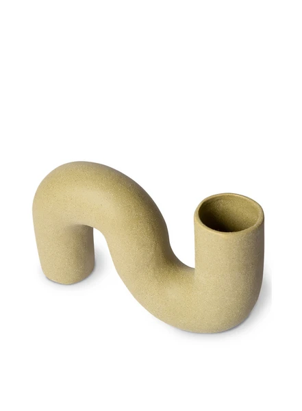 HKliving Objects Matt Olive Ceramic Twisted Vase 5 HKliving Objects Matt Olive Ceramic Twisted Vase