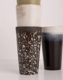 HKliving 70s Ceramics Latte Mugs Set Of 4