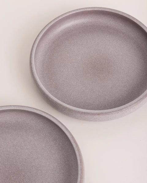 HKliving Bold&basic Ceramics Deep Plate Purple Set Of 2 3 HKliving Bold&basic Ceramics Deep Plate Purple Set Of 2