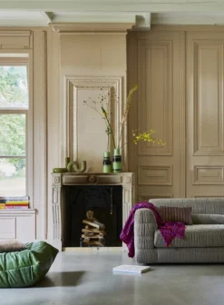 HKliving Objects Matt Olive Ceramic Twisted Vase