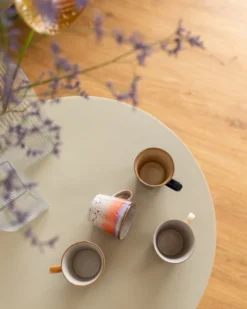 HKliving Ceramic 70s Americano Mugs Set Of 4