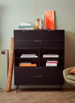 HKliving Ceramic Glazed Flower Vase In Cream