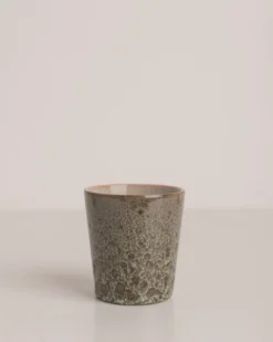 HKliving Ceramic 70s Coffee Mugs Set Of 4 Spring Greens