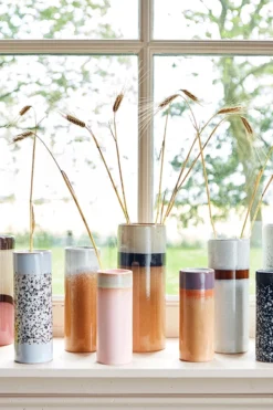 HKliving Pink 70s Ceramics Vase Xs