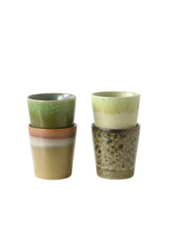 HKliving 70's Ceramic Beaker In Peat