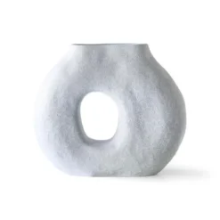 HKliving Organic Circle Vase Matt Ice Blue