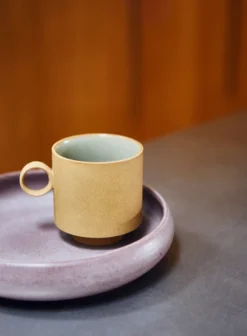 HKliving Bold & Basic Ceramics Purple Deep Plate