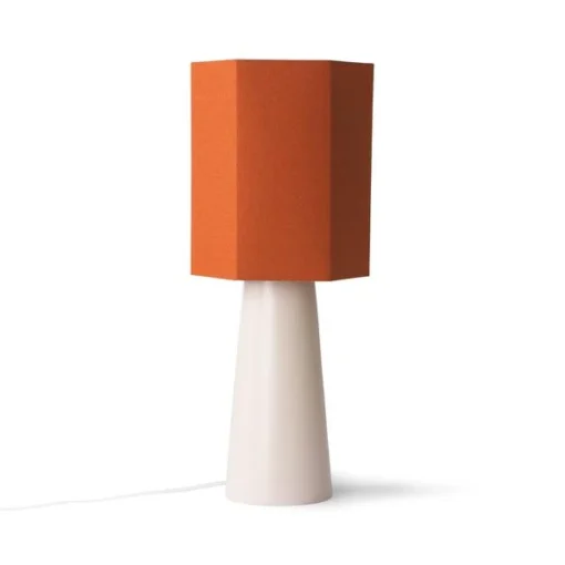 HKliving Hexagonal Lamp Shade Orange 1 HKliving Hexagonal Lamp Shade Orange