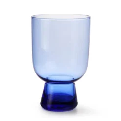 HKliving Glass Engraved Large Cobalt