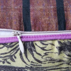 HKliving Doris Printed Silk Jungle Cushion