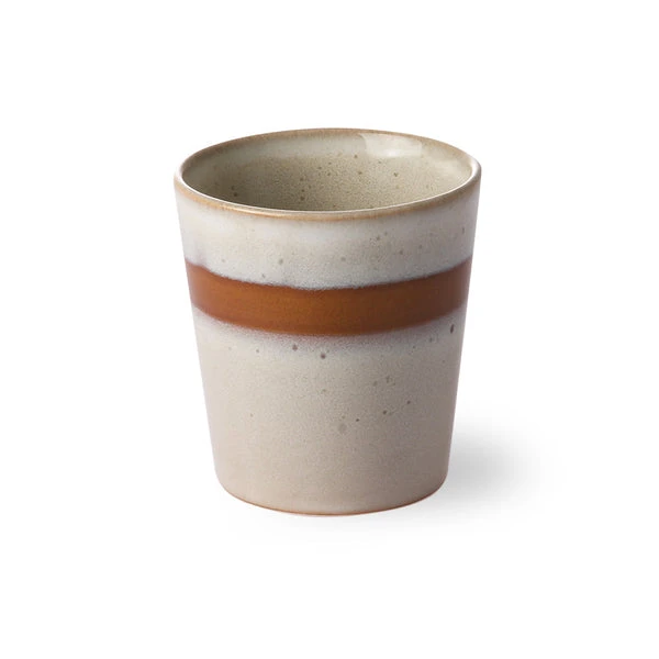 HKliving 70's Ceramics Coffee Mug | Snow 4 HKliving 70's Ceramics Coffee Mug | Snow