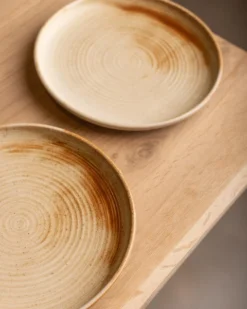 HKliving Home Chef Dinner Plate Rustic Cream