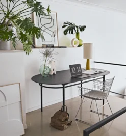 HKliving Green Tined Glass Circle Vase