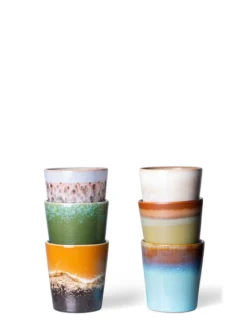 HKliving 70's Ceramic Beaker In Lagune