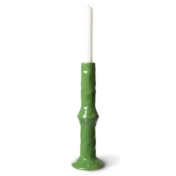 HKliving Ceramic Candle Holder | Medium | Fern Green
