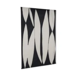 HKliving Black White Abstract Wall Hanging Artwork