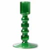 HKliving Glass Candle Holder | Medium | Forest Green