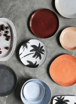 HKliving Bold Basic Dinner Plate Terra