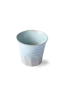 HKliving Bold & Basics Ceramics Grey Blue Beaker