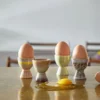 HKliving Egg Cups 70's Ceramics Set Of 4