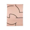 HKliving Soft Woven Throw 130 X 170 Nude