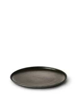 HKliving Home Chef Ceramics Rustic Black Dinner Plate