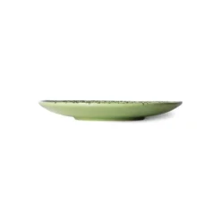 HKliving 70s Ceramics: Dessert Plates, Kiwi (Set of 2)