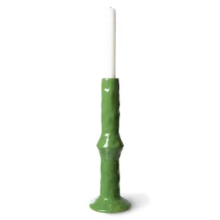 HKliving Green Ceramic Candleholder