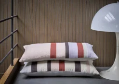 HKliving Linen Striped D Cushion