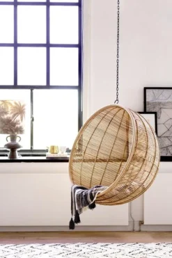 HKliving Stoneware Lamp Base Charcoal