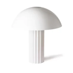 HKliving Acrylic Cupola Table Lamp White