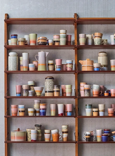 HKliving Ceramic 70s Beaker In Mars 3 HKliving Ceramic 70s Beaker In Mars