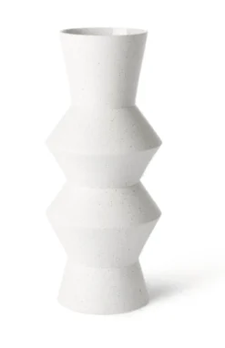 HKliving Speckled Clay Angular Vase | Large