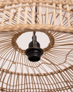 HKliving Wicker Pendant Lamp Flat Natural