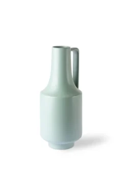 HKliving Ceramic Green Vase With Handle
