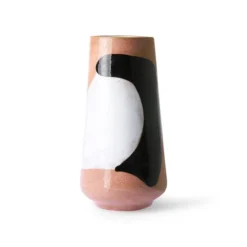 HKliving Tall Hand Painted Abstract Flower Vase