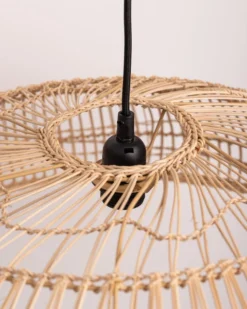HKliving Wicker Pendant Lamp Flat Natural