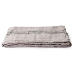 HKliving Natural Striped Linnen Table Cloth 140 X 220