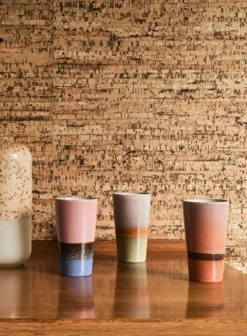 HKliving Ceramic 70s Latte Mug In Saturn