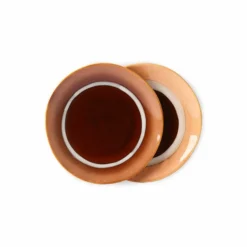 HKliving 70's Ceramics Dessert Plate | Stream | Set of 2