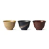 HKliving Kyoto Ceramics: Japanese Matcha Bowls (Set of 3)
