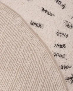 HKliving Round Bath Mat Swirl 120cm