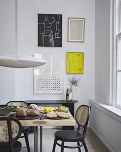 HKliving Retro Webbing Chair Black