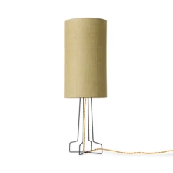 HKliving Cylindrical Jute Lampshade