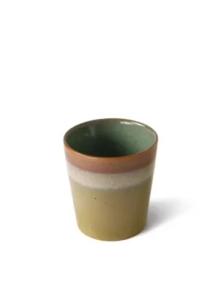 HKliving 70's Ceramic Beaker In Peat