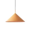 HKliving Triangular Peach Pendant Light In Moulded Metal 1 HKliving Triangular Peach Pendant Light In Moulded Metal