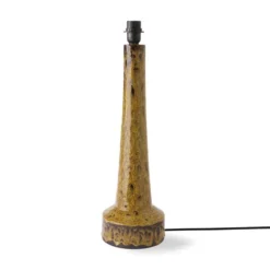 HKliving Retro Stoneware Lamp Base - Mustard