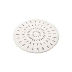 HKliving Round Swirl Bath Mat Medium